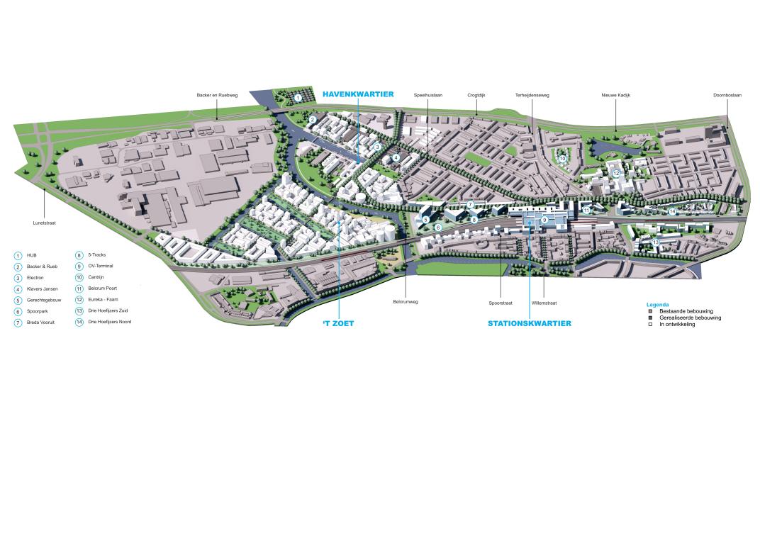 Plattegrond gebied