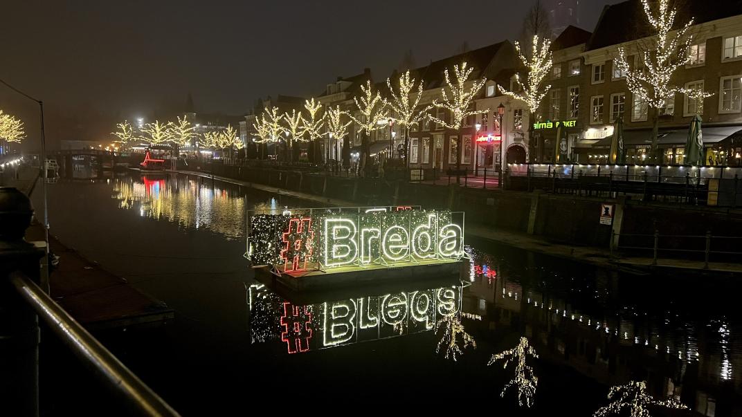 Breda Letters verlichte Haven